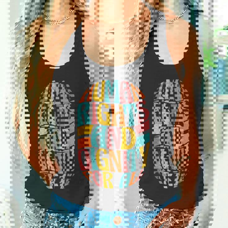 すべての人に人権と尊厳を タンクトップ