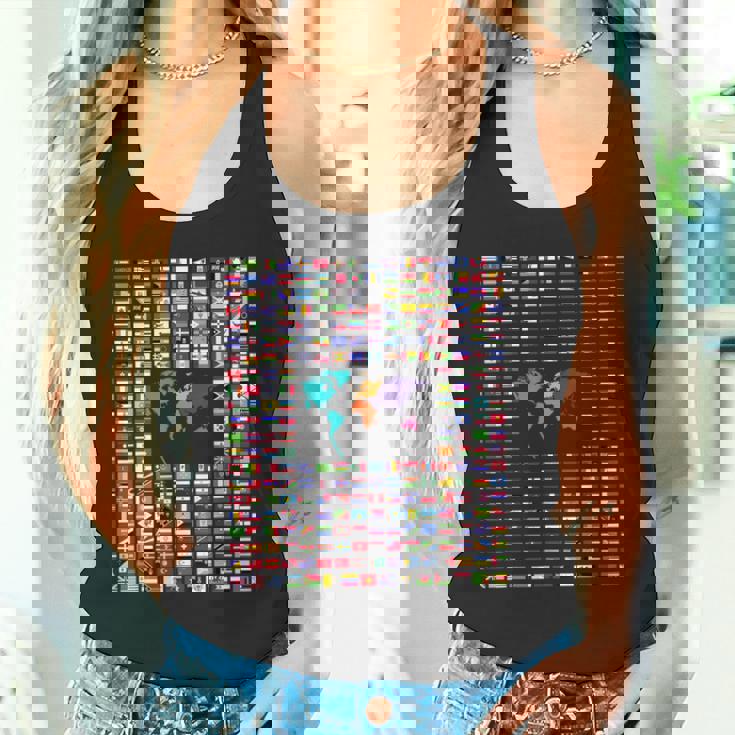 すべての国 世界の国旗 287 国旗 国際 タンクトップ