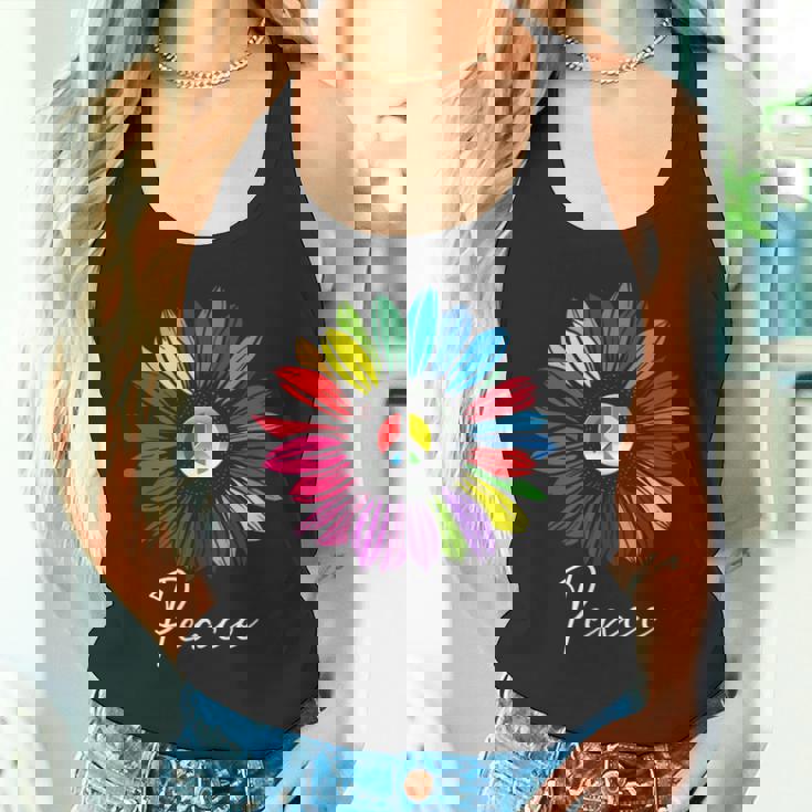 すべての愛する人々に平和 陽気なデザイン タンクトップ