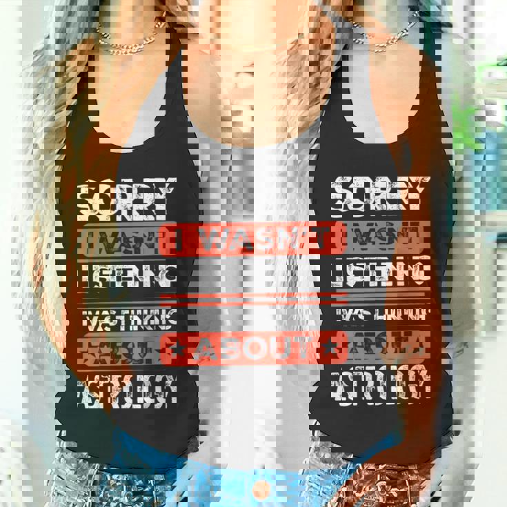 すみません、おもしろ占星術を聞いていませんでした タンクトップ