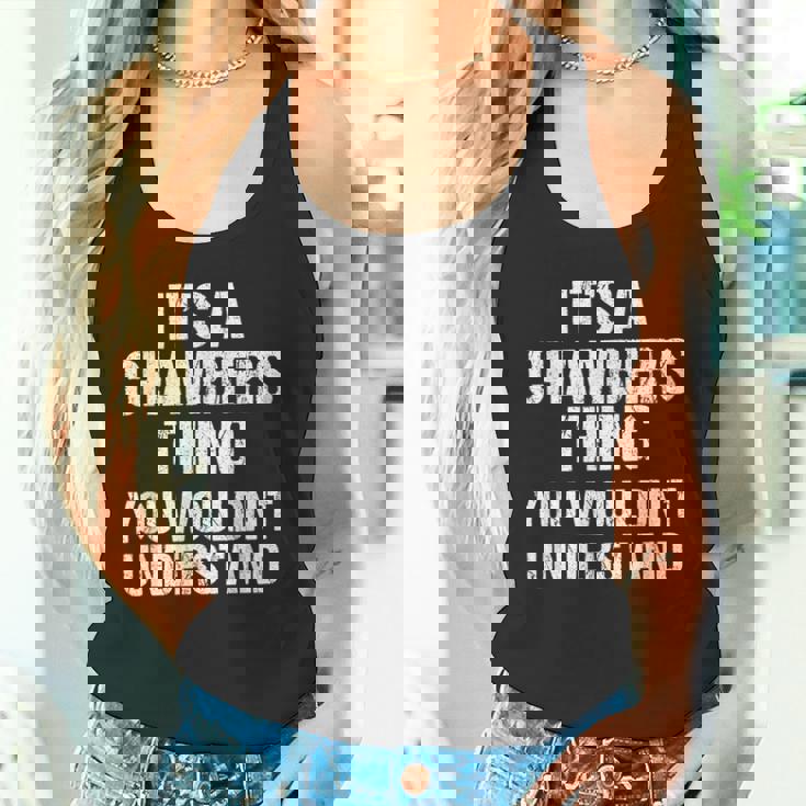 それは商工会議所のことだ（君には分からないだろう）-Chambers タンクトップ