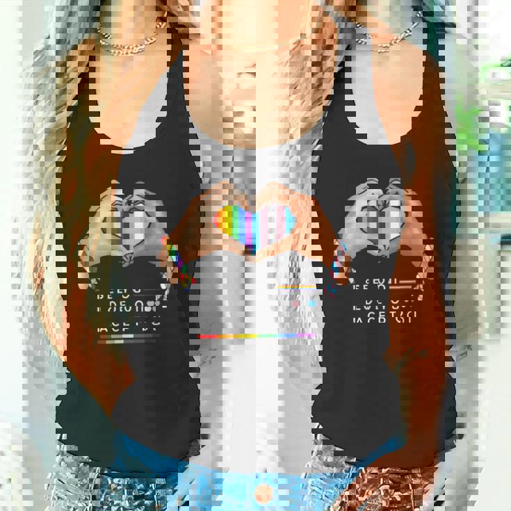 なるほど、愛してる、受け入れるよ、Lgbtqの味方プライド タンクトップ