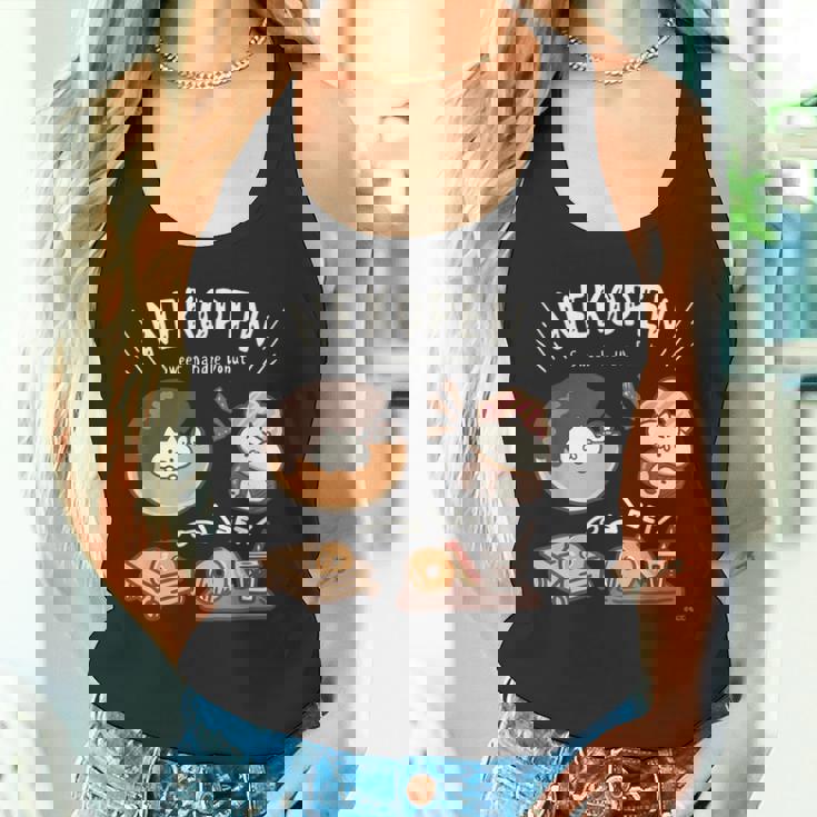 ねこぺん日和 ドーナツ ダークカラー タンクトップ