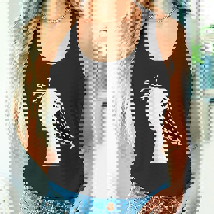 みんな大好きハシビロコウ 動かない鳥 はしび郎クラブ オリジナルデザイン イラスト おもしろ モノクロ タンクトップ