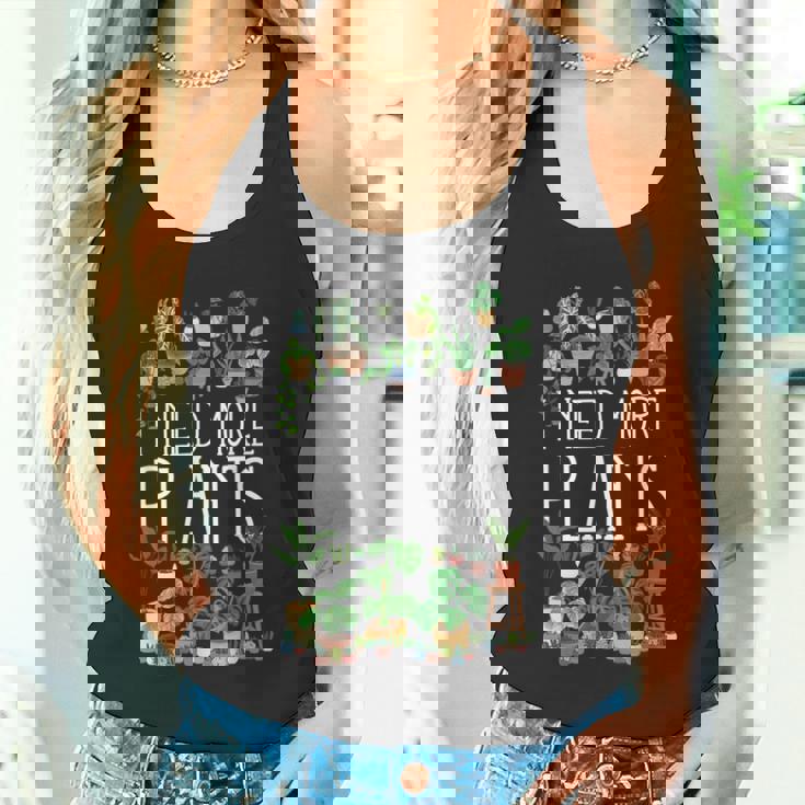 もっと植物が必要です タンクトップ