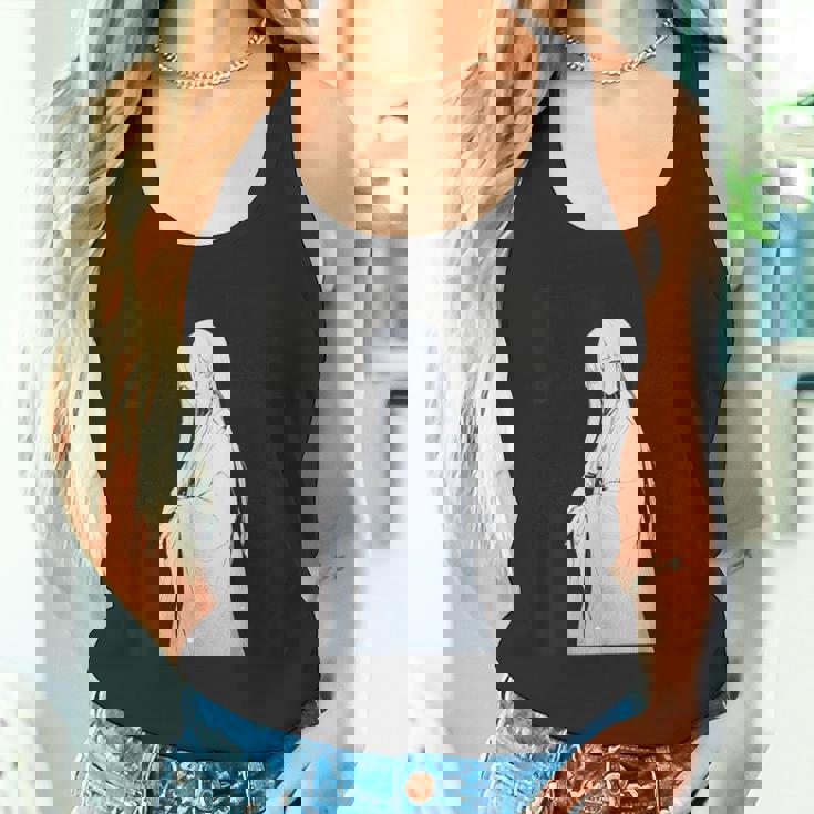 ゆきおんな アニメ キャラクター 日本語脚本背景 タンクトップ