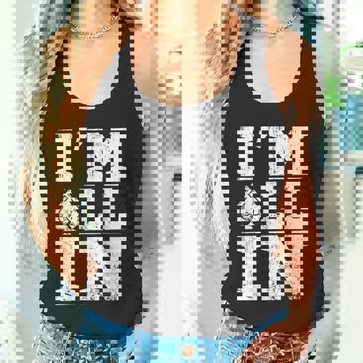 アイムオールイン ポーカーシャツ ポーカープレイヤー カード ギャンブラー タンクトップ