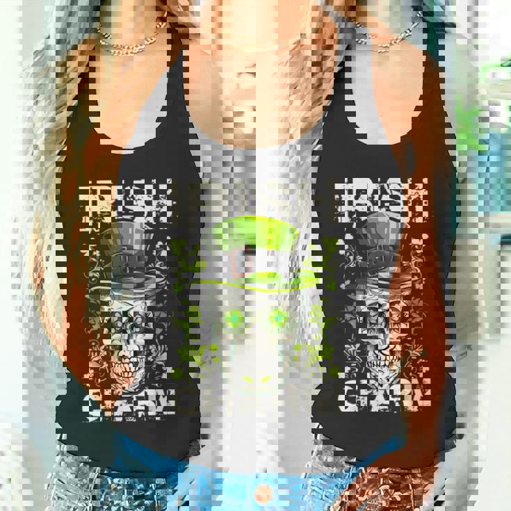 アイリッシュ・チャーム・シュガー・スカル・セント・パトリックス・デイ・アウトフィット タンクトップ