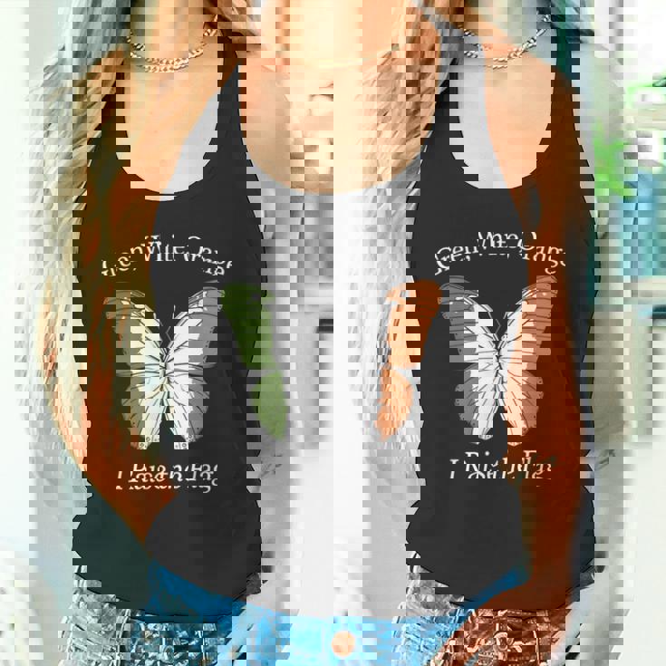 アイルランド、緑、白、オレンジの国旗を誇り タンクトップ