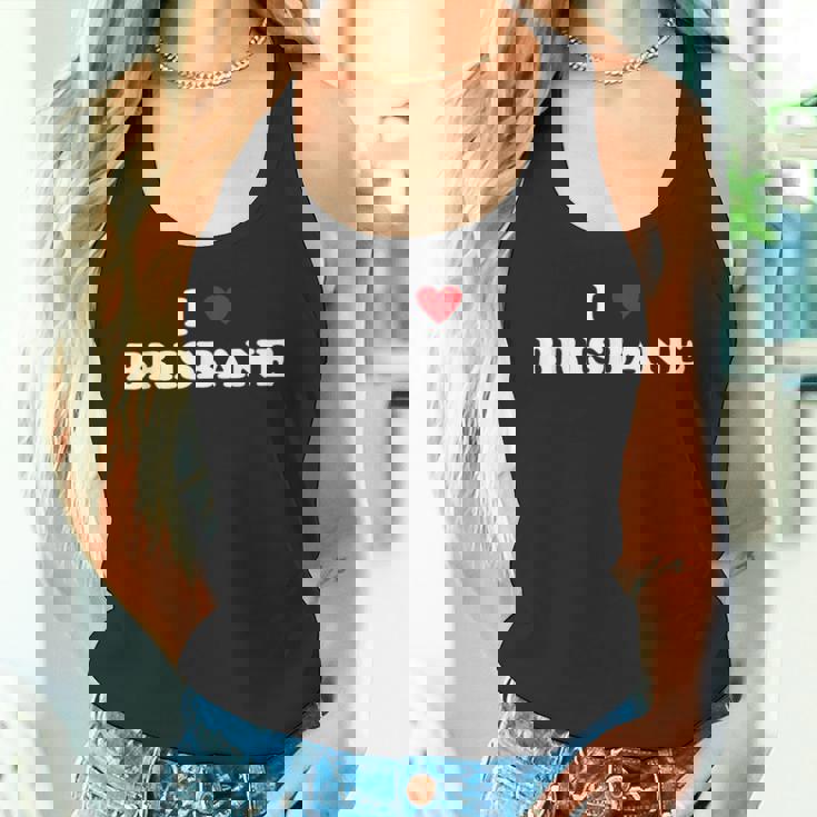 アイ・ハート・オーストラリア・シティ-アイ・ラブ・ブリスベン タンクトップ