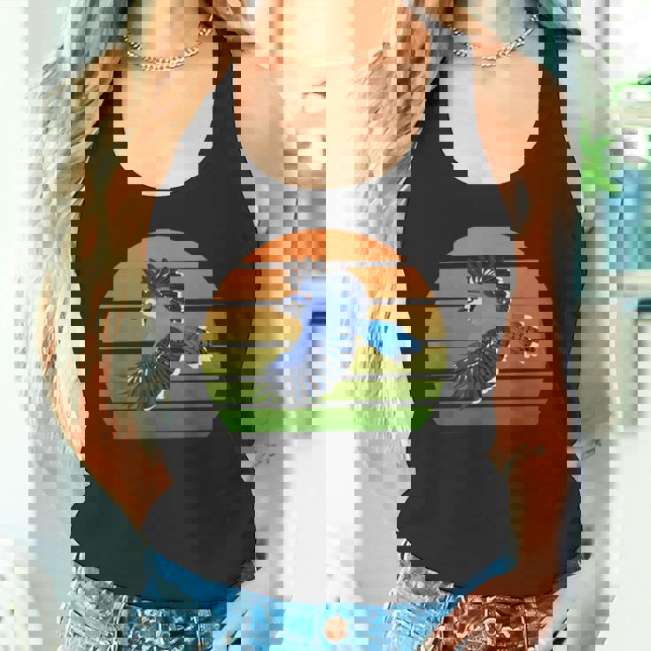 アオカケス 鳥 動物 図 バードウォッチング 贈り物 鳥類学者 生物学者 自然科学 タンクトップ