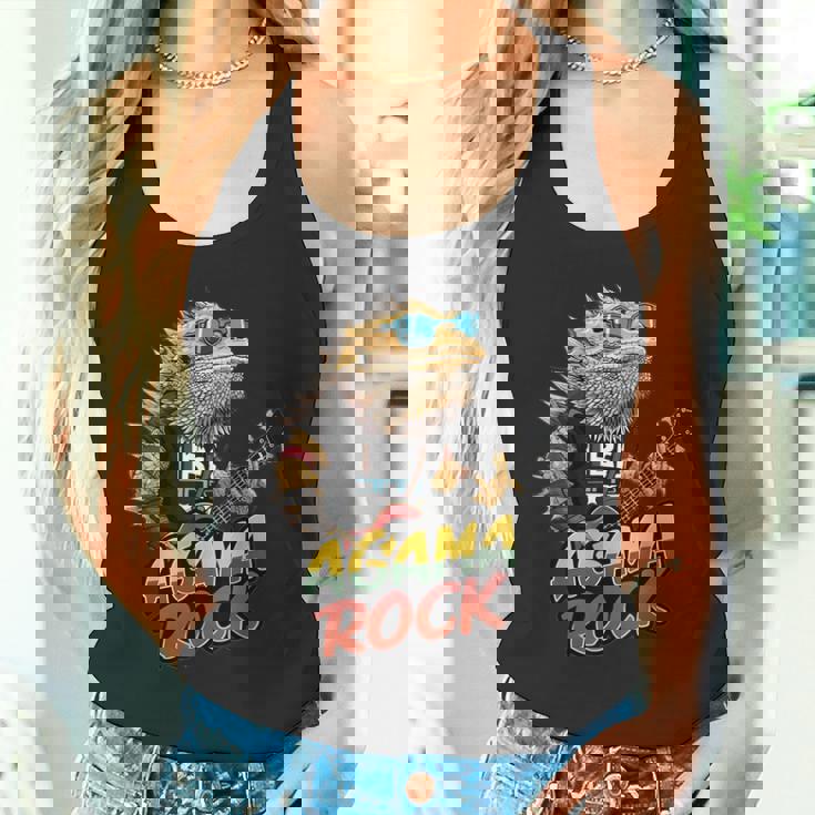 アガマ ロック、フトアゴヒゲトカゲ ロッカー、ギター Pogonaitticeps タンクトップ