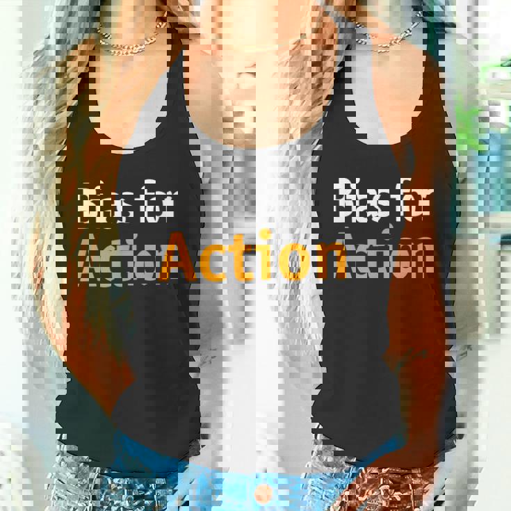 アクションへのバイアス タンクトップ