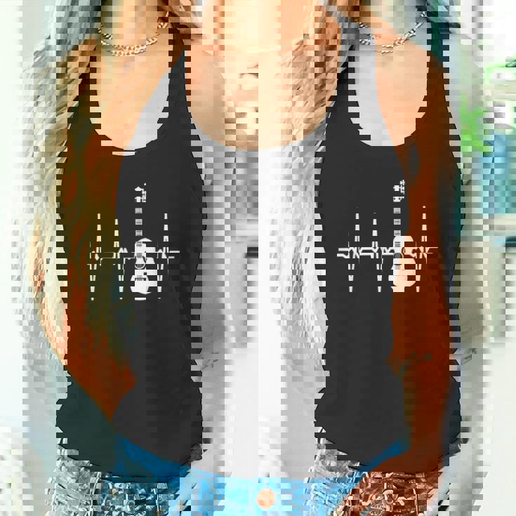 アコースティック・ギター・ハートビート ギター・ミュージシャン タンクトップ