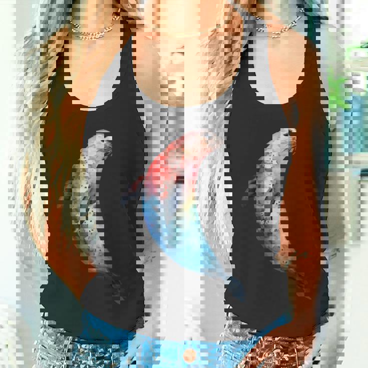 アザラシ アシカ かわいい シール 海 動物 水彩 シール タンクトップ