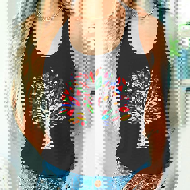 アジア国旗tシャツ、ベトナムのアジア地図デザイン タンクトップ