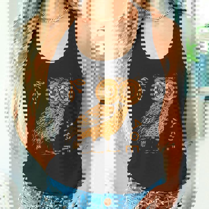 アテナのフクロウ ギリシャ神話 古代ギリシャ タンクトップ