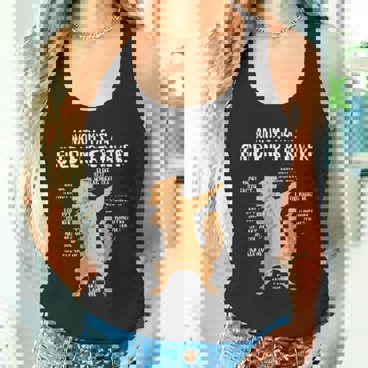 アナトミー・オブ・ア・ゴールデン・レトリバー 犬 オーナー 子犬 面白い キュート タンクトップ