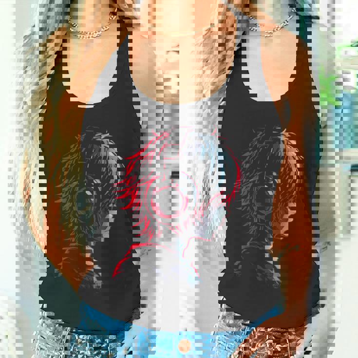 アニメ 漫画 グラフィック ヘッドフォン アートワークアニメ タンクトップ