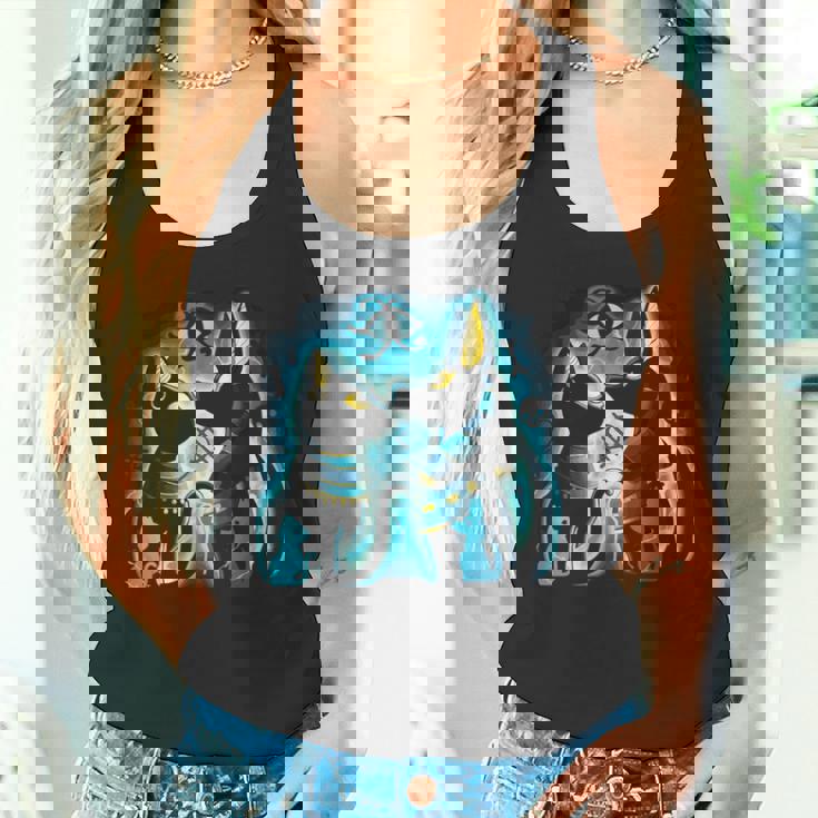 アヌビスとバステト 古代エジプトの死後の世界の神 タンクトップ