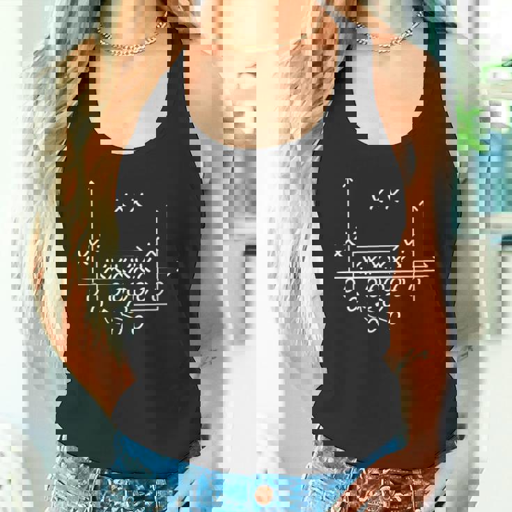 アメリカンフットボールプレイフォーメーションルート 長袖tシャツ タンクトップ