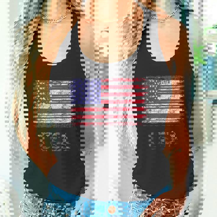 アメリカ国旗シャツ メンズ レディース キッズ 退役軍人の日 星条旗 タンクトップ