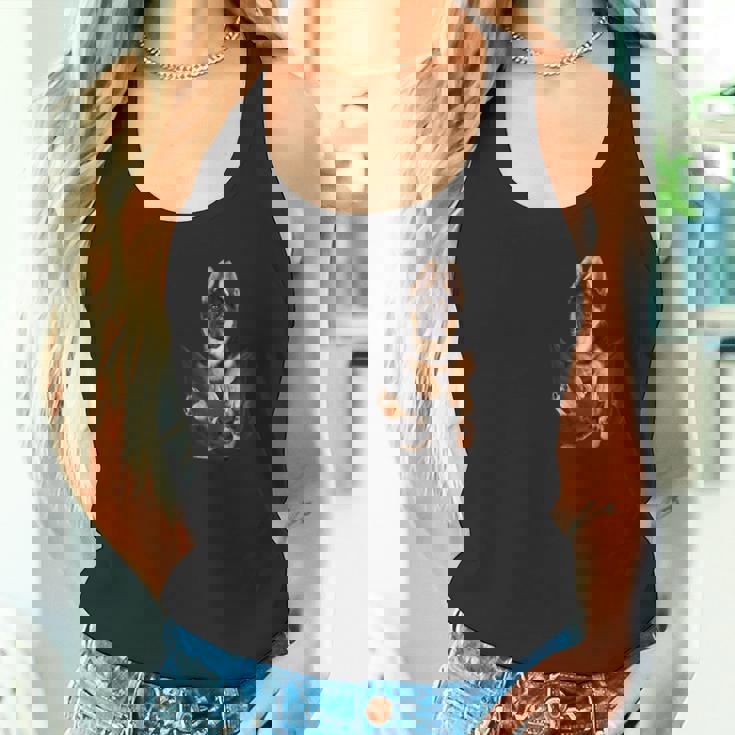 アルザス愛好家のためのポケットに入った面白いジャーマンシェパード タンクトップ