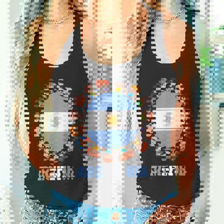 アルゼンチン国旗 ヒスパニック文化遺産月間 アルゼンチン キッズ タンクトップ