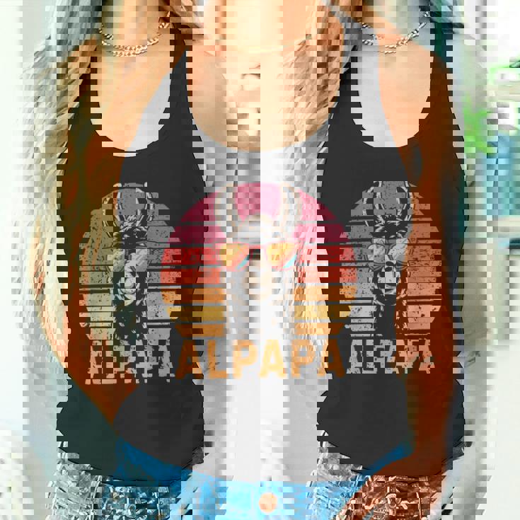 アルパパ アルパカ ラマ お父さんになる お父さん 新しいお父さん タンクトップ