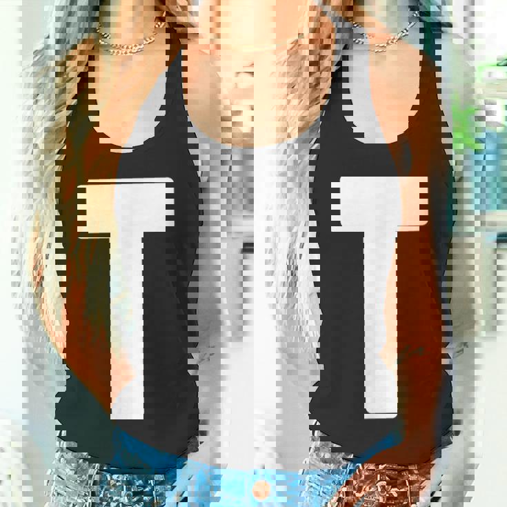 アルファベット大文字 モノグラム イニシャル タンクトップ