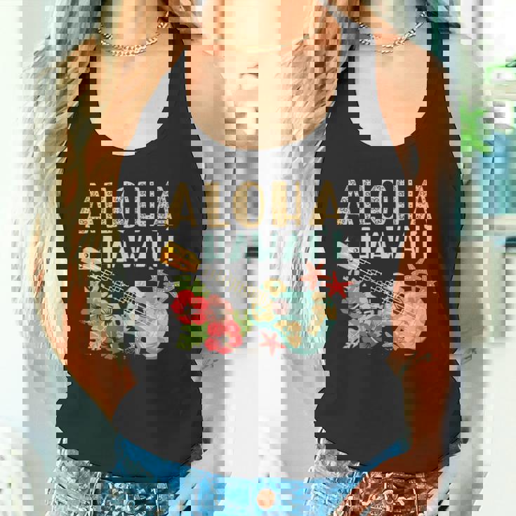 アロハ ハワイアン ウクレレ タンクトップ