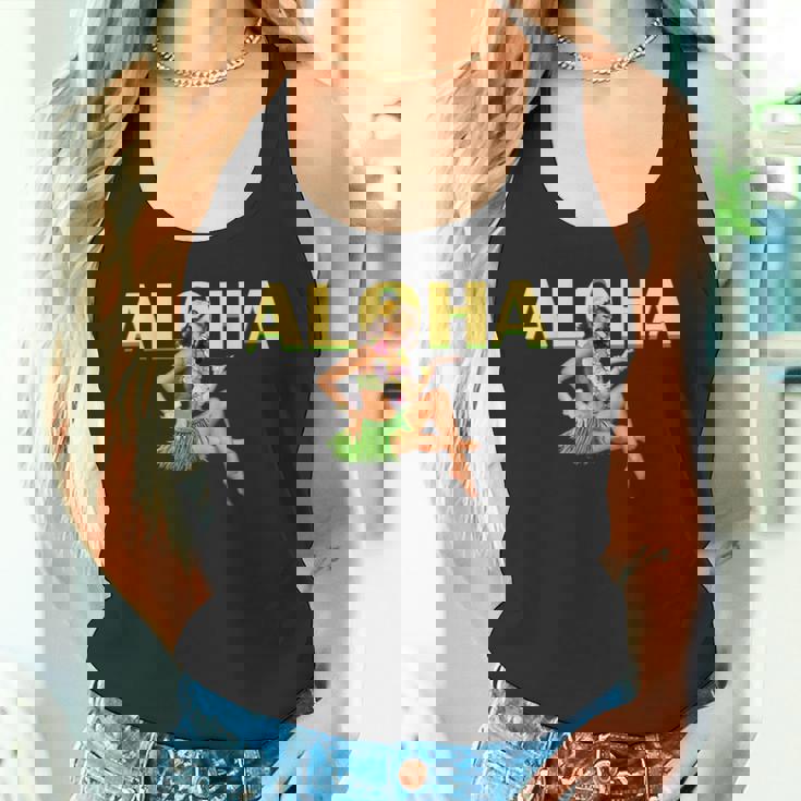 アロハ ハワイアン レトロ ヴィンテージ ピンナップガール ハワイ タンクトップ