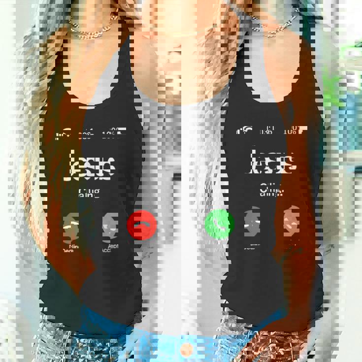 イエスは天国から呼びかけている-クリスチャンリビング タンクトップ