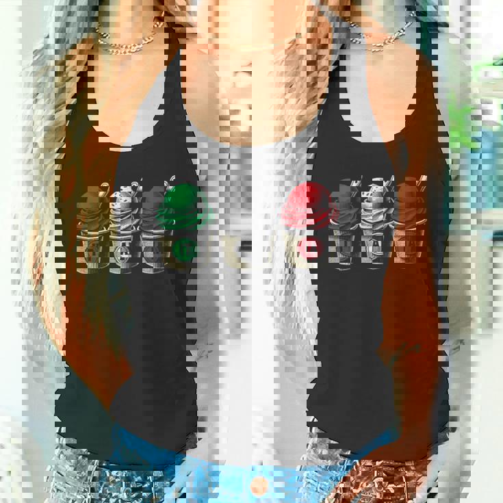 イタリア国旗カラーのイタリアジェラートカップ タンクトップ