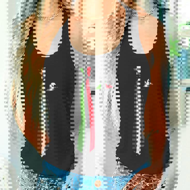 イタリア国旗ネクタイ愛国国旗 タンクトップ