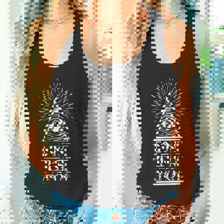 イルミナティ フリーメイソン 誰も信じるな タンクトップ