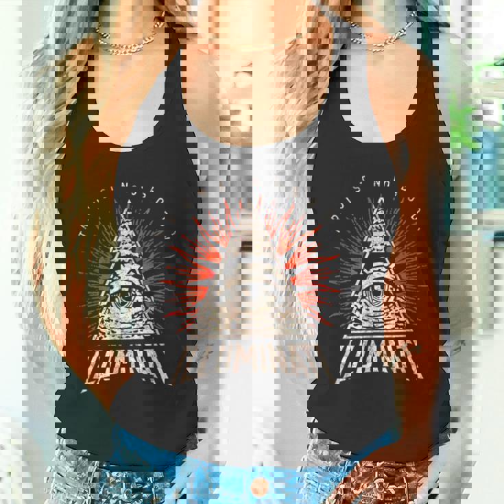 イルミナティは誰も信じない、誰も信じない、すべてを見る目、プロヴィデンス タンクトップ