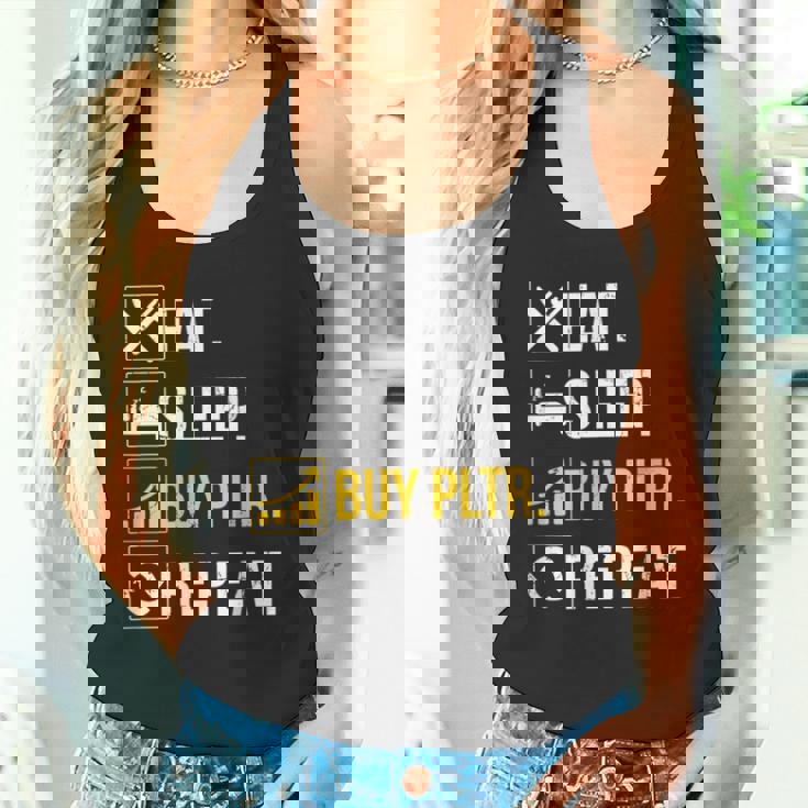 イートスリープインベストベスト Pltr購入パランティア投資。 タンクトップ