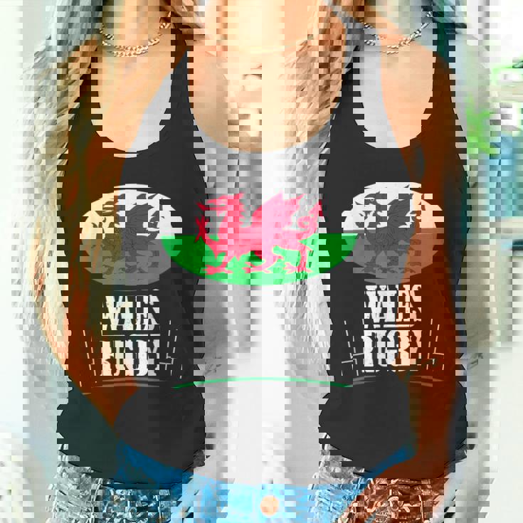 ウェールズ ラグビー チーム Cmon Cymru フラッグ タンクトップ