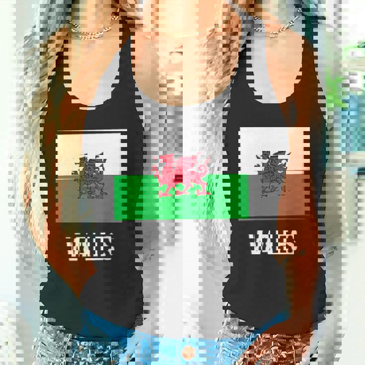 ウェールズのウェールズの旗 タンクトップ