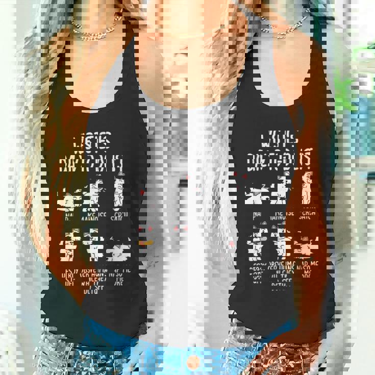 ウエスト・ハイランド・ホワイト・テリア・ウェスティ毎日のやることリスト犬 タンクトップ