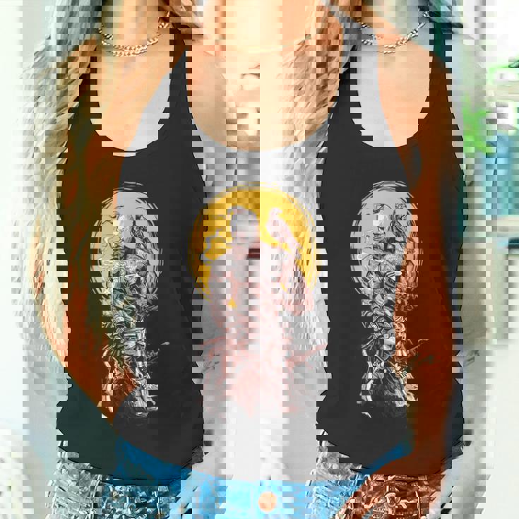 ウクライナのコサック戦士が剣を握り、ウクライナのために戦う タンクトップ