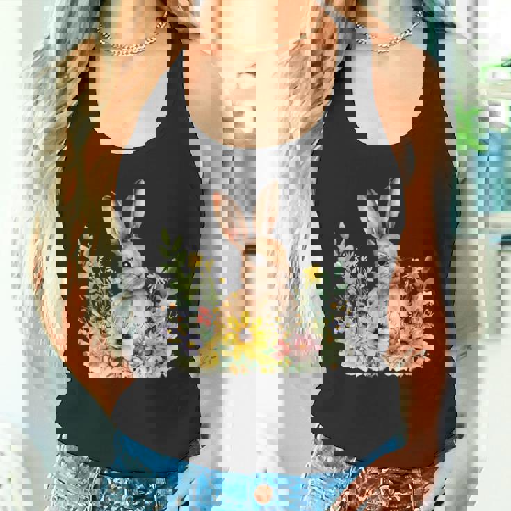 ウサギの恋人 グラフィックデザイン ウサギ オーナー。 タンクトップ