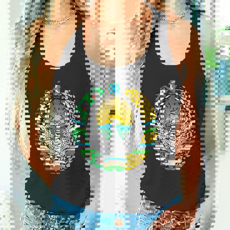 ウズベキスタン 紋章 旗 ウズベキスタン タンクトップ