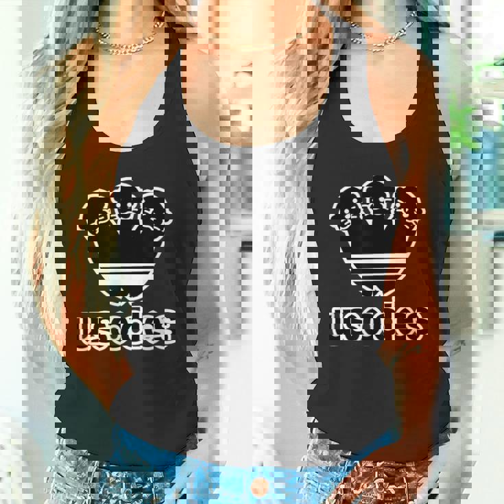 ウソデス Usodes かわうそです。《ブラック 黒》コツメ【変なデザイン屋さん】スポーツ ブランド パロディ 面白い タンクトップ