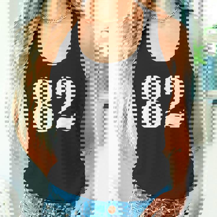 エイティツー 数字 82 ナンバー タンクトップ