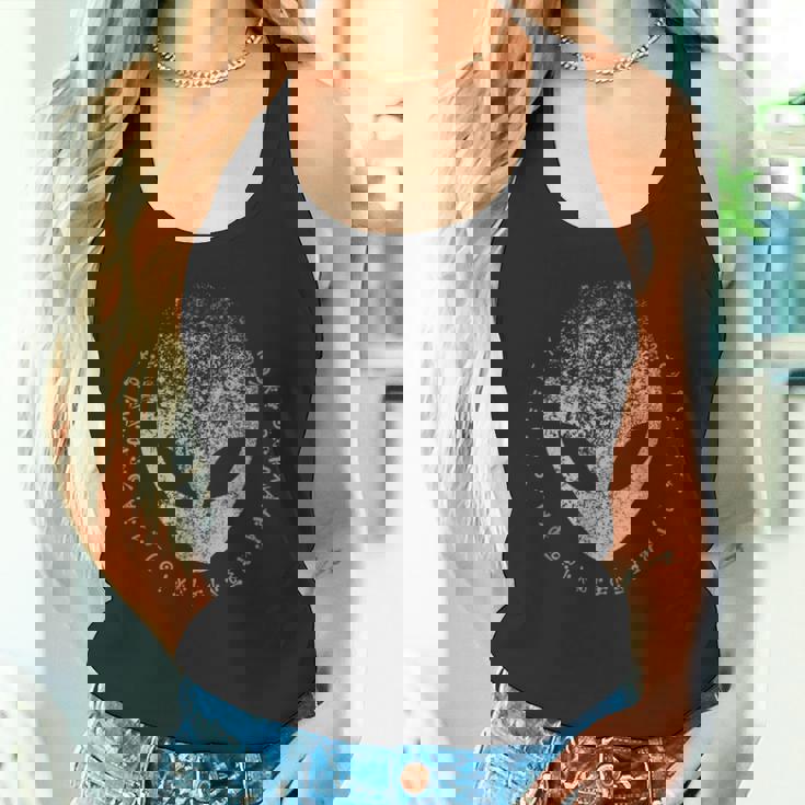 エイリアンの書き込みで苦しめられた古代のエイリアン ヘッド タンクトップ