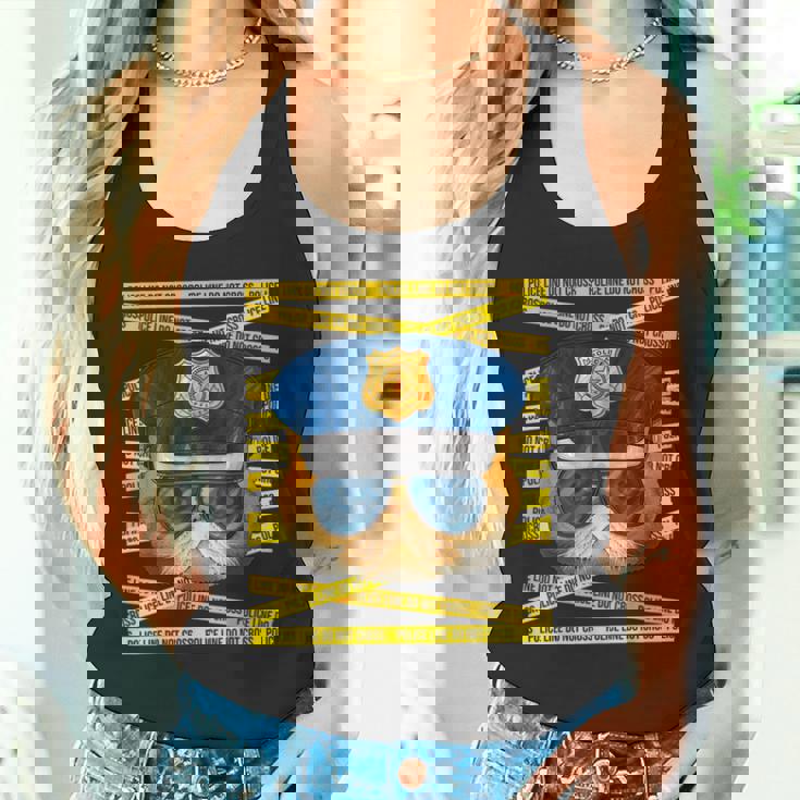 エキゾチック ショートヘア 警察官 警察官 面白い 警察 猫 タンクトップ