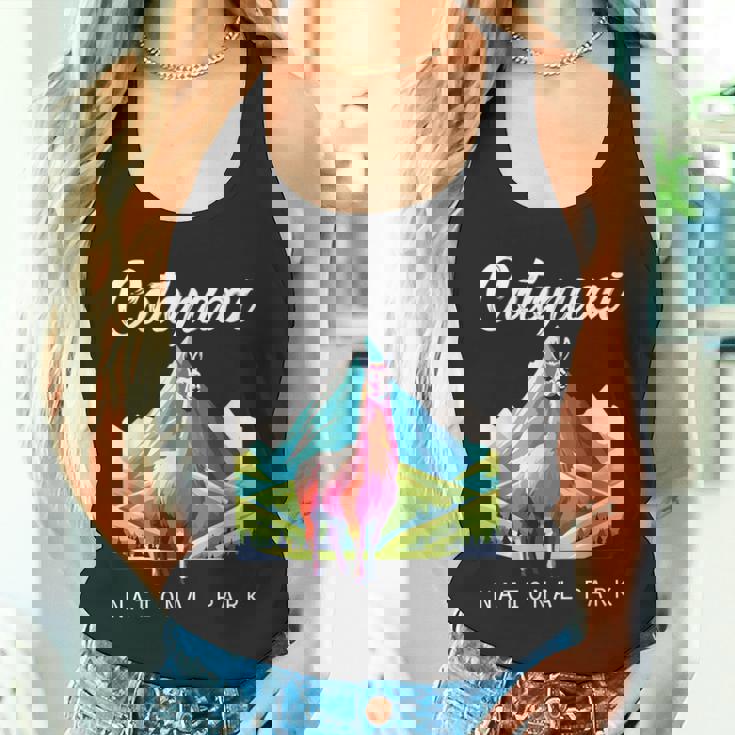 エクアドル コトパクシ国立公園 レトロ ラマ お土産 ハイキング タンクトップ