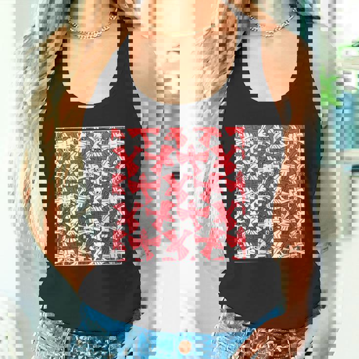 エッシャーにインスパイアされた鳥のテッセレーション。 タンクトップ